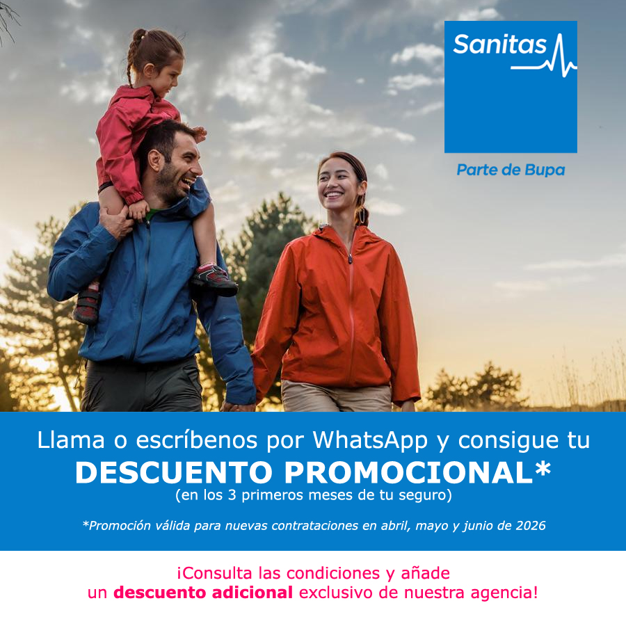 Seguro Sanitas Más Salud - Promo Descuento